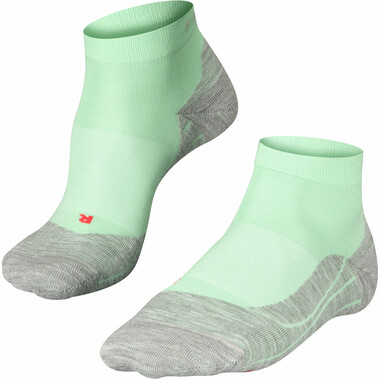 FALKE RU4 RUNNING SHORT Women's Socks Light Green/Grey 0